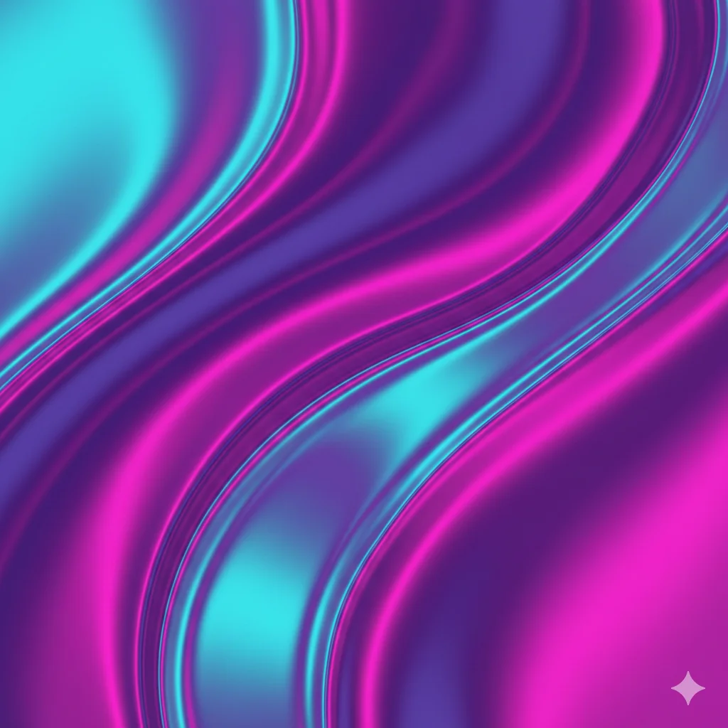 流体霓虹壁纸 - Design 风格 AI 绘画作品