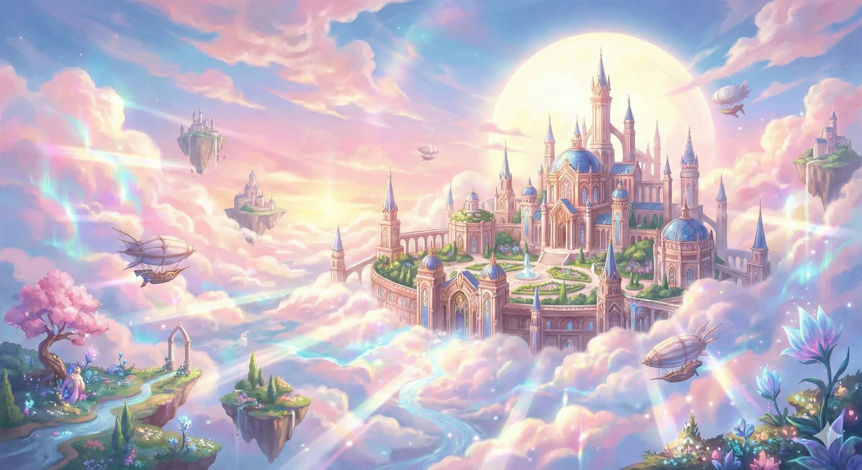 云端城堡 - Artistic 风格 AI 绘画作品