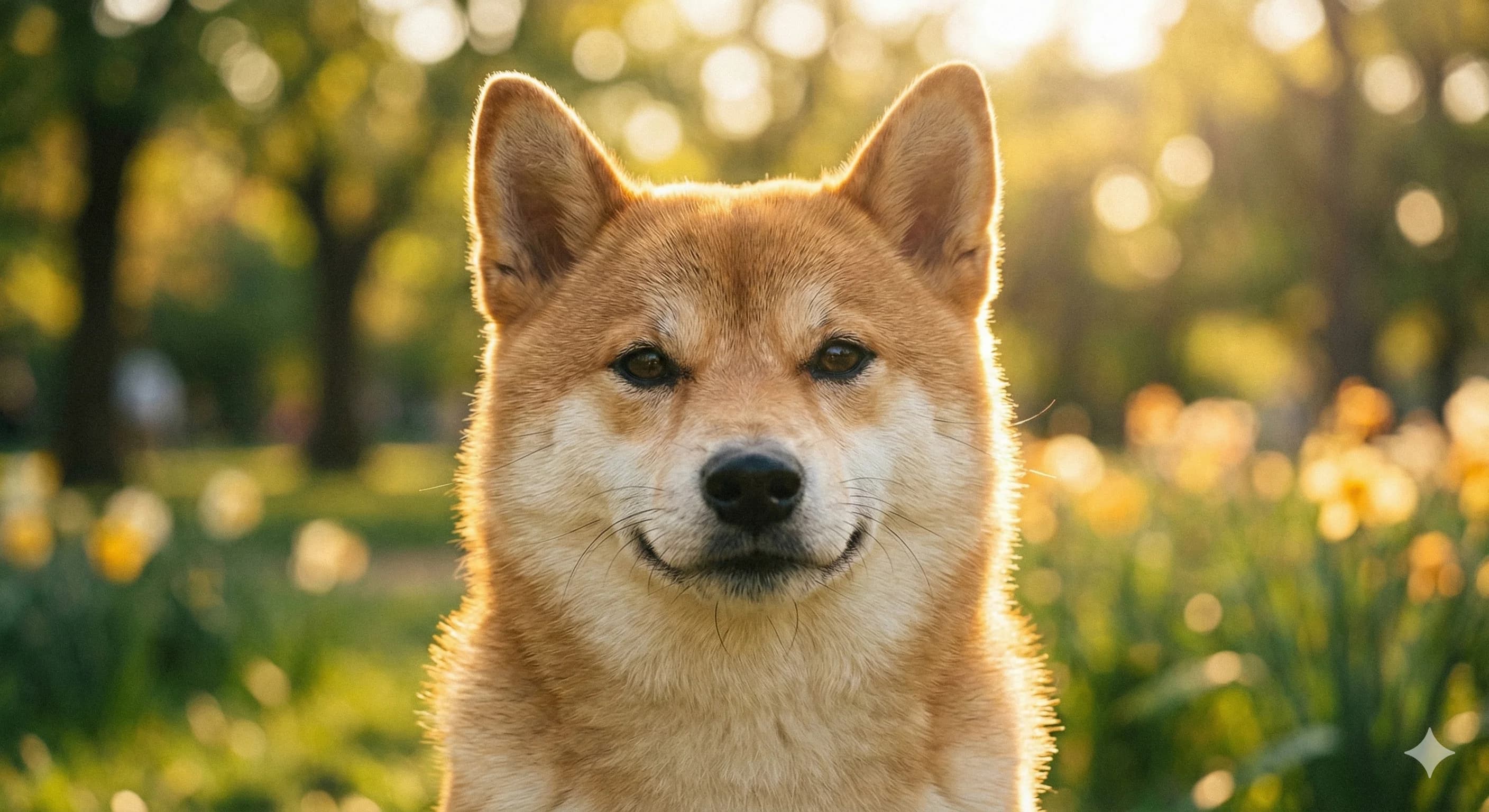 柴犬·治愈微笑 - Photorealistic 风格 AI 绘画作品