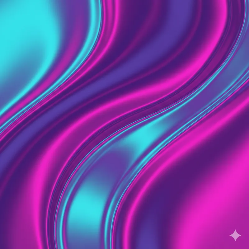 流体霓虹壁纸 - Design 风格 AI 绘画作品