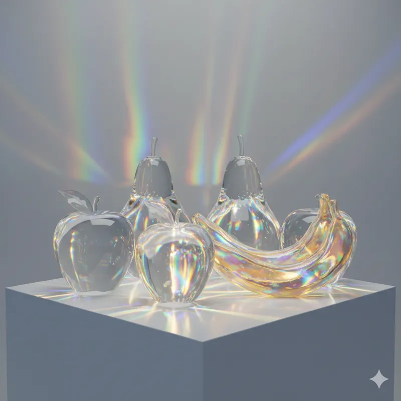 琉璃水果 - 3D 风格 AI 绘画作品