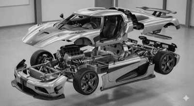 精密机械爆炸图 - Academic 风格 AI 绘画作品