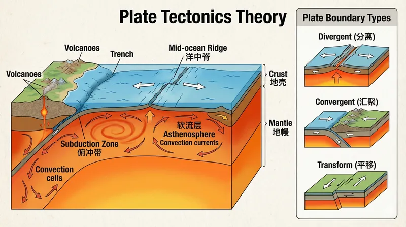 地理学·板块构造 - AI PPT 背景图