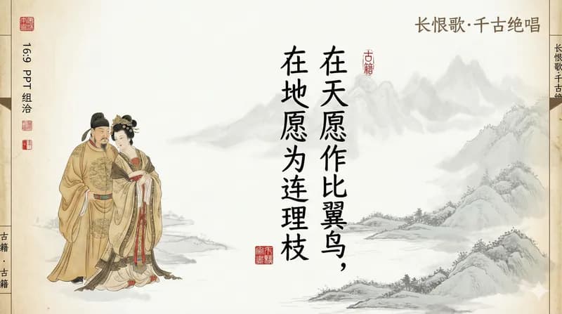 文学课·长恨歌 - PPT 风格