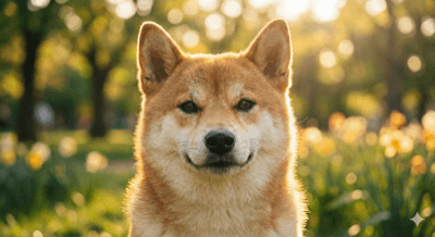 柴犬·治愈微笑 - Photorealistic 风格 AI 绘画作品