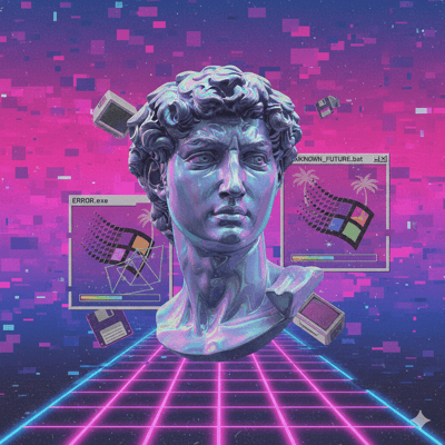 蒸汽波·大卫 - Artistic 风格 AI 绘画作品